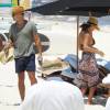Exclusif -  Jessica Alba et son mari Cash Warren profitent de leurs vacances avec leurs filles Honor et Haven à Cancun, Mexico, le 14 août 2015.