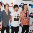 Liam Payne, Niall Horan, Louis Tomlinson et Harry Styles (One Direction) à l'évènement "Summertime Ball" de Capital FM à Londres, le 5 juin 2015.