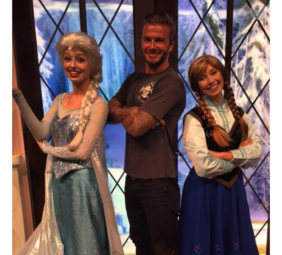 David Beckham à Disneyland / photo postée sur le compte Instagram de l'ancien footballeur.