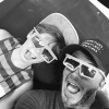 David Beckham et son fils à Disneyland / photo postée sur le compte Instagram de l'ancien footballeur.