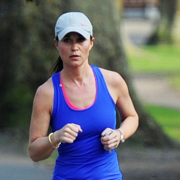 Pippa Middleton faisant son jogging à Londres le 9 avril 2015