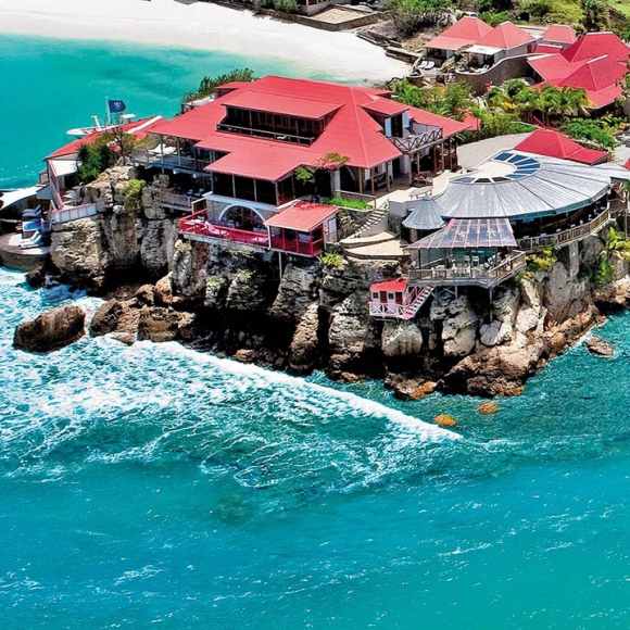 Photo officielle de l'Eden Rock St Jean Bay à Saint-Barthélemy, où Pippa Middleton, sa mère Carole, son frère James et des amis ont séjourné en août 2015