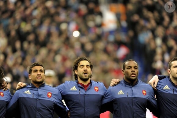 Yoann Huget au Stade de France le 9 février 2015.