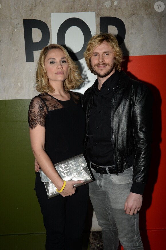 Joy Esther et Jean-Baptiste Shelmerdine - Soirée de lancement de la collection Pop de Lancel au Palais de Tokyo à Paris, le 23 avril 2015.