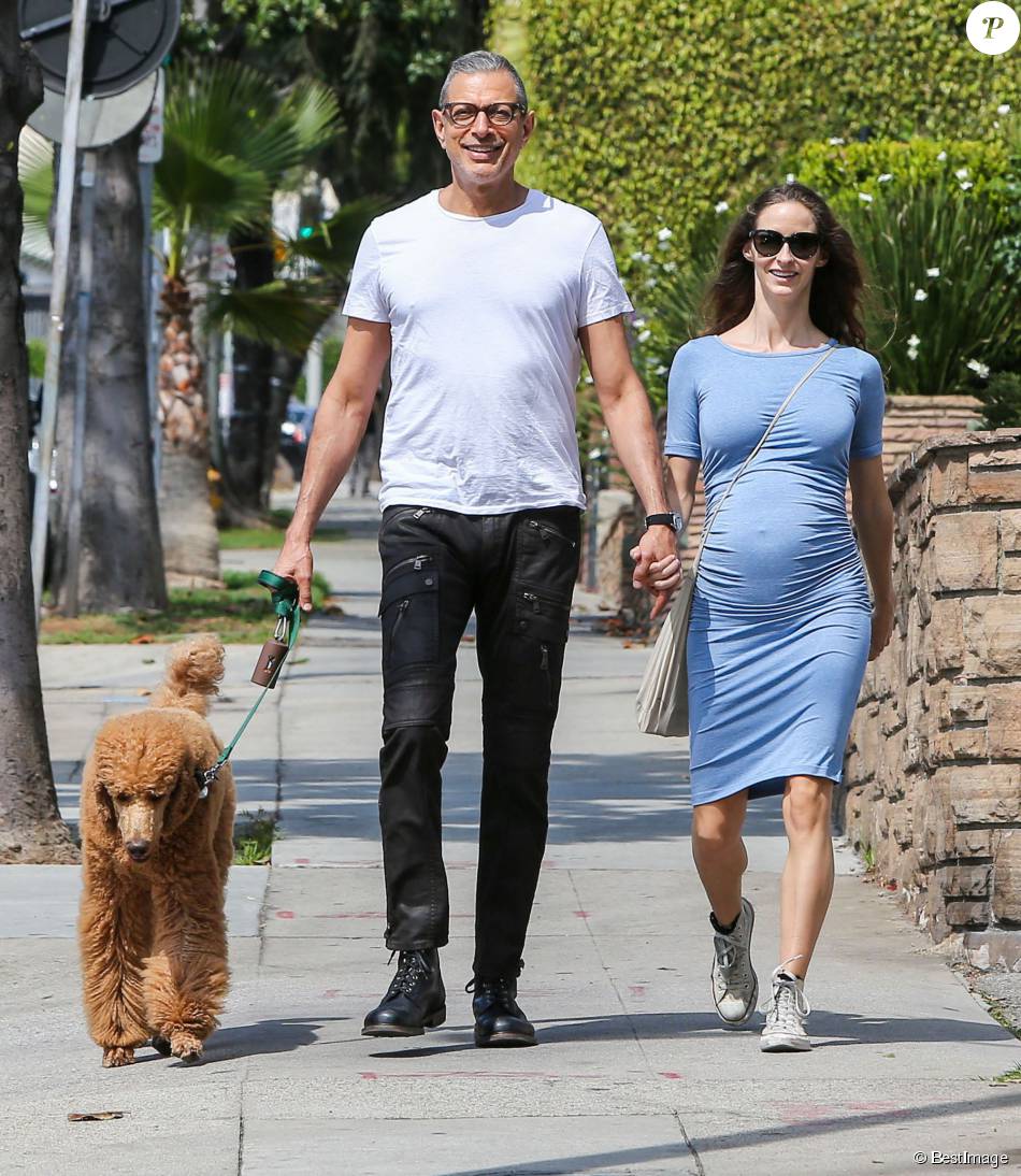 Jeff Goldblum et sa femme Emilie Livingston, enceinte ...