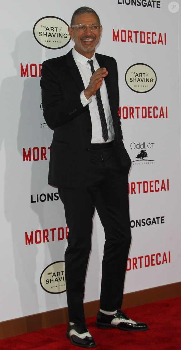 Jeff Goldblum lors de la première du film "Charlie Mortdecai" au TCL Chinese Theatre à Hollywood, le 21 janvier 2015. 