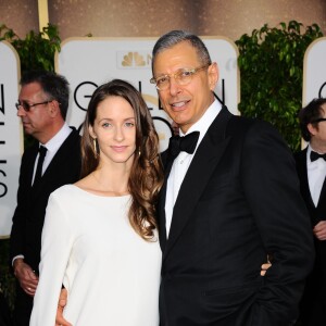 Info - Jeff Goldblum bientôt papa pour la première fois - Jeff Goldblum et sa femme Emilie Livingston enceinte - La 72ème cérémonie annuelle des Golden Globe Awards à Beverly Hills, le 11 janvier 2015. 