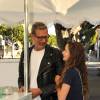Jeff Goldblum et Emilie Livingston vont dîner au restaurant The Ivy à West Hollywood, Los Angeles, le 31 mai 2015