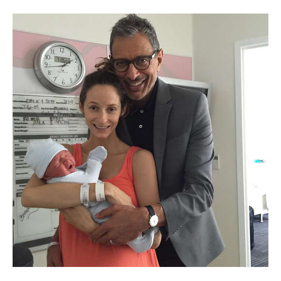 Jeff Goldblum, sa femme Emilie et leur fils Charlie Ocean sur Instagram