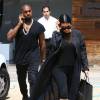 Exclusif - Kim Kardashian et Kanye West quittent le magasin Maxfield à Malibu le 5 juillet 2015.