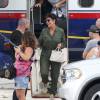 Exclusif - Kris Jenner arrive à Saint-Barthélemy pour tourner "Keeping Up With the Kardashian", le 17 août 2015.