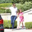 Jennifer Garner avec sa fille Seraphina à Santa Monica Los Angeles, le 30 Août 2015