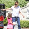 Jennifer Garner avec sa fille Seraphina à Santa Monica Los Angeles, le 30 Août 2015