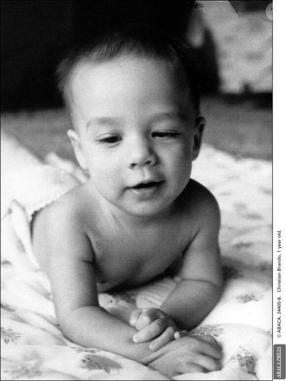 Christian Brando à l'âge de 1 an 