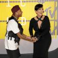  Tyga et Kris Jenner assistent aux MTV Video Music Awards 2015 au Microsoft Theater. Los Angeles, le 30 ao&ucirc;t 2015. 