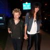 Deryck Whibley et sa nouvelle copine Ariana Cooper sortent du restaurant The Boa Steakhous, le 12 mars 2012 à Los Angeles   