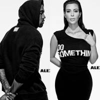 Kim Kardashian : Sexy en noir et blanc avec Kanye, Pamela Anderson et Kate Moss