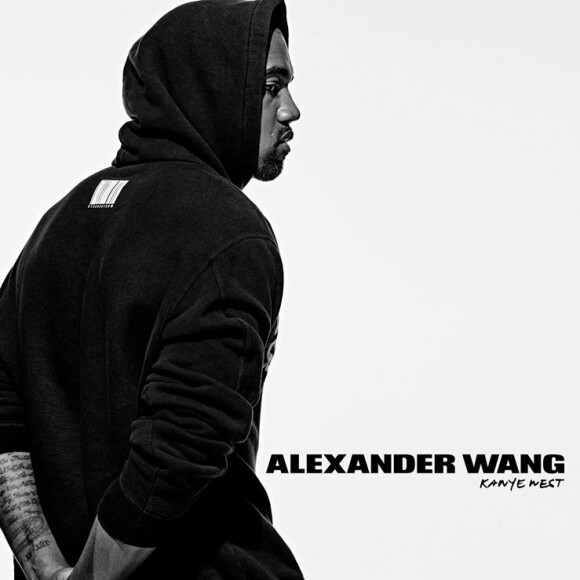 Kanye West pose pour la collection Alexander Wang x DoSomething. Portrait par Steven Klein.