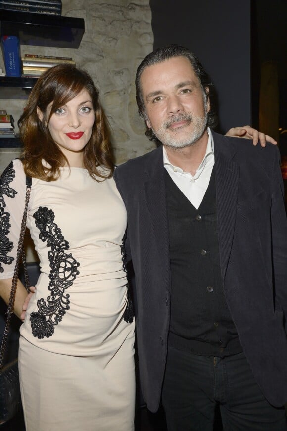 Christophe Barratier et sa compagne Gwendoline Doytcheva à la soirée pour les 12 ans de l'Atelier du Maître Albert à Paris, le 30 mars 2015.