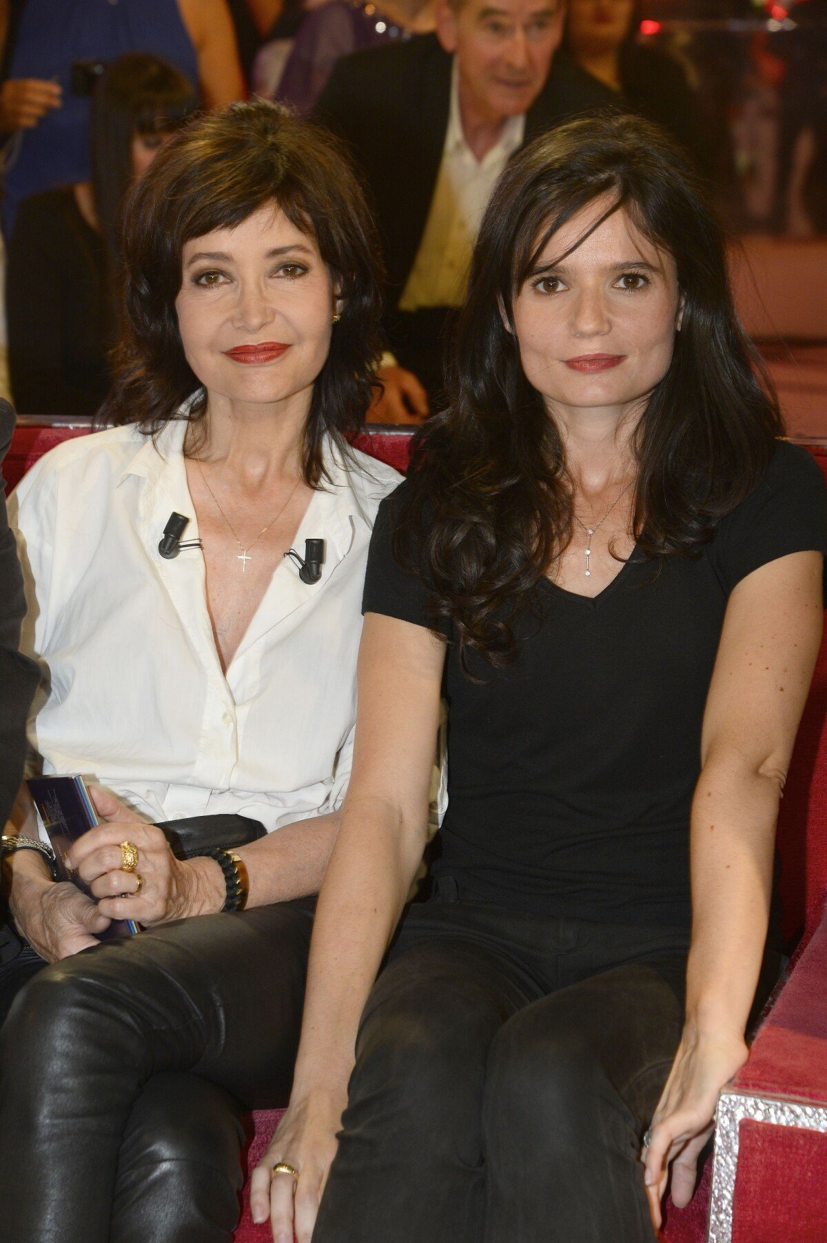 Photo Evelyne Bouix et Salomé Lelouch Enregistrement de l'émission 