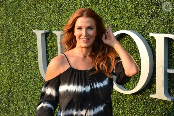 Poppy Montgomery lors de son arrivée à l'USTA Billie Jean King National Tennis Center de New York City, le 1er septembre 2015, à l'occasion de l'US Open