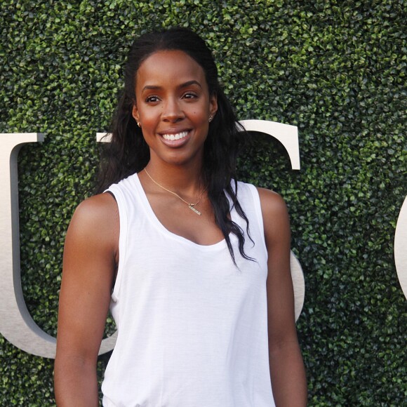 Kelly Rowland lors de son arrivée à la cérmonie d'ouverture de l'US Open à l'USTA Billie Jean King National Tennis Center à New York le 31 août 2015