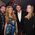 Bob Sinclar, Paris Hilton, Gareth Wittstock, frère de la princesse Charlene de Monaco, et sa compagne Roisin Galvin lors des NRJ DJ Music Awards à Monaco, le 12 novembre 2014.