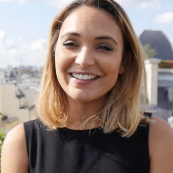 Valérie Bègue (Miss France 2008) se confie sur son mari Camille Lacourt. Le 3 septembre 2015 à Paris.