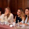 Rachel Legrain-Trapani, Sophie Thalmann, Valérie Bègue et Marine Lorphelin - Conférence de presse de l'association "Les bonnes fées" à Paris avec le comité Miss France à Paris le 3 septembre 2015.