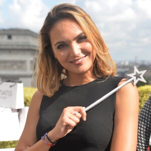 Valérie Bègue - Conférence de presse de l'association "Les bonnes fées" à Paris avec le comité Miss France à Paris le 3 septembre 2015. s