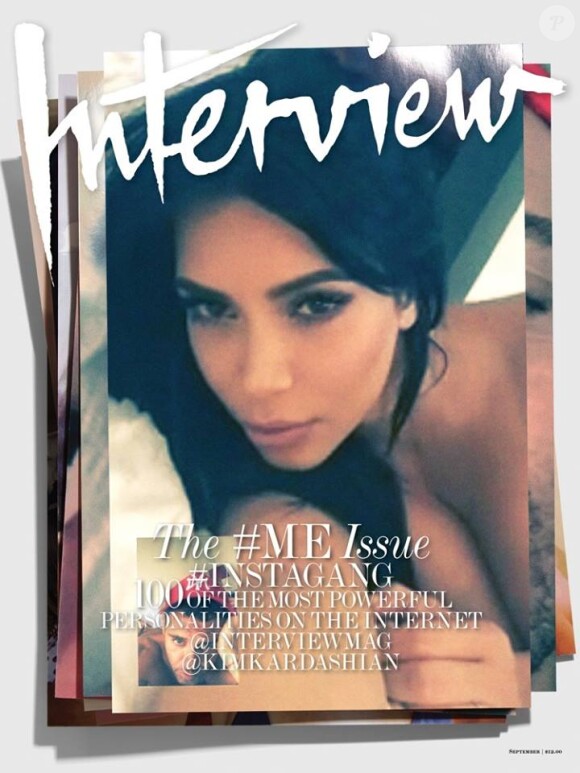 Kim Kardashian en couverture du nouveau numéro du magazine Interview.