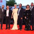 Ralph Fiennes, Corrado Guzzanti, Tilda Swinton, Luca Guadagnino, Dakota Johnson, Matthias Schoenaerts - Tapis rouge du film "A Bigger Splash" lors du 72e festival du film de Venise (la Mostra), le 6 septembre 2015.