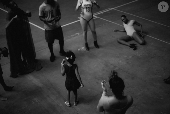 Blue Ivy dans les coulisses de la répétition de sa maman Beyoncé pour le festival Budweiser Made in America. Photo publiée le 5 septembre 2015.