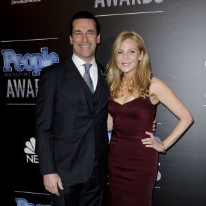 Jon Hamm et Jennifer Westfeldt - Soirée "People Magazine Awards" à Los Angeles le 18 décembre 2014.
