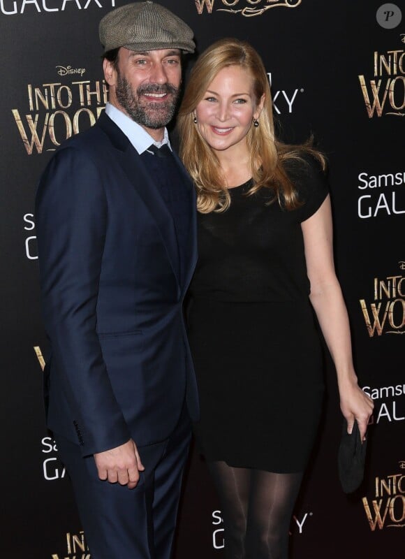 Jon Hamm, Jennifer Westfeldt à la première de "Into The Woods" à New York, le 8 décembre 2014