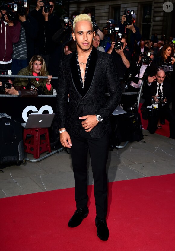 Lewis Hamilton aux GQ Men of the Year Awards 2015 à la Royal Opera House. Londres, le 8 septembre 2015.