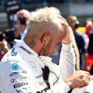 Lewis Hamilton lors du grand prix de Monza, en Italie. Le 6 septembre 2015.