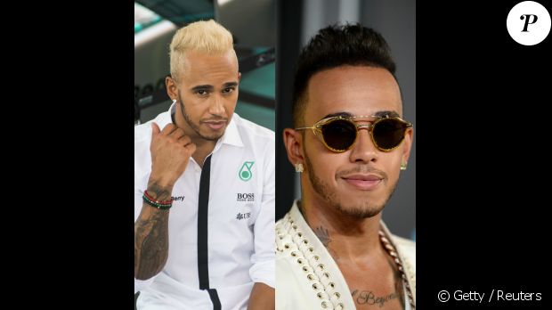 Lewis Hamilton blond aux GQ Awards le 8 septembre 2015.