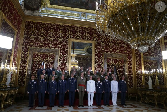 Le roi Felipe VI d'Espagne assurait plusieurs audiences le 7 septembre 2015 à Madrid.
