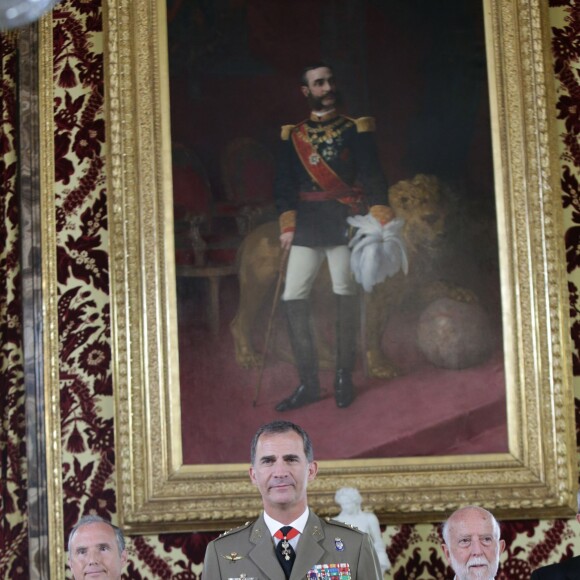 Le roi Felipe VI d'Espagne assurait plusieurs audiences le 7 septembre 2015 à Madrid.