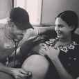 Dave Annable et sa femme enceinte Odette / photo postée sur le compte Instagram de l'acteur.