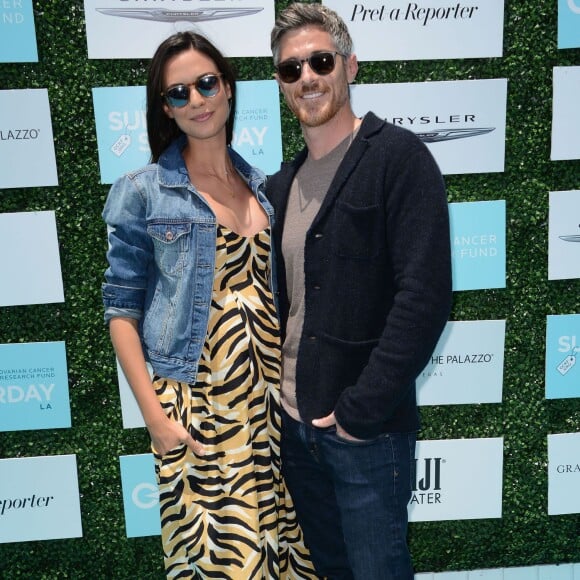 Dave Annable et sa femme Odette Annable, enceinte à la journée « OCRF's 2nd Annual Super Saturday LA » à Santa Monica, le 16 mai 2015