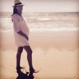 Odette Annable enceinte passe le weekend à la plage / photo postée sur le compte Instagram de l'actrice.