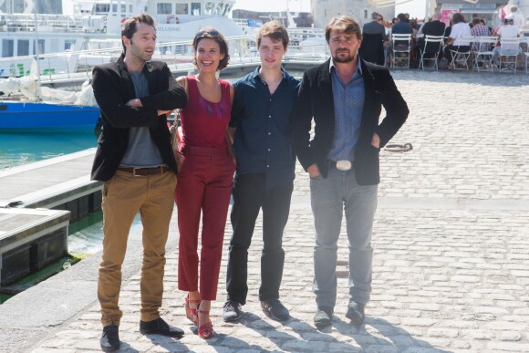 Jean-Toussaint Bernard, Maryline Canto, Baptiste Cosson, Thierry Godard, au 17e festival de fiction TV de La Rochelle, le 10 septembre 2015.