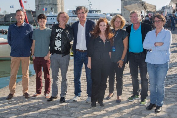 Serge Perrotin (scénariste), Gabriel Garnier, Pascal Demolon, Olivier Péray (réalisateur), Lola Naymark, au 17e festival de fiction TV de La Rochelle, le 10 septembre 2015.