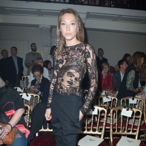 Laura Smet au défilé de mode "Jean Paul Gaultier" à Paris, le 8 juillet 2015.