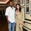 Kanye West et Kim Kardashian assistent au dîner de lancement de ED by Ellen chez Bergdorf Goodman au BG Restaurant. New York, le 10 septembre 2015.