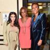 Kim Kardashian, Robin Roberts et Gayle King assistent au dîner de lancement de ED by Ellen chez Bergdorf Goodman au BG Restaurant. New York, le 10 septembre 2015.