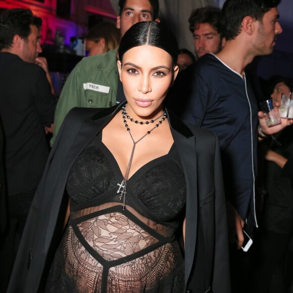 Kim Kardashian, enceinte, assiste à l'after-show party de Givenchy au 275 Delancey Street South à New York, le 11 septembre 2015.