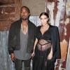 Kanye West et Kim Kardashian assistent au défilé Givenchy printemps-été 2016 au Pier 36. New York, le 11 septembre 2015.